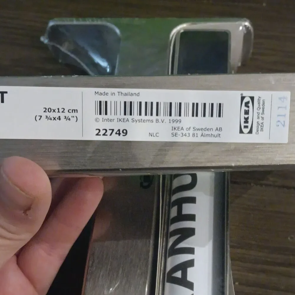 SET of 2 - Ikea GRANHULT Shelf Brackets, Brushed Nickel  7 ¾